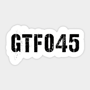 GTF045 // Black Sticker